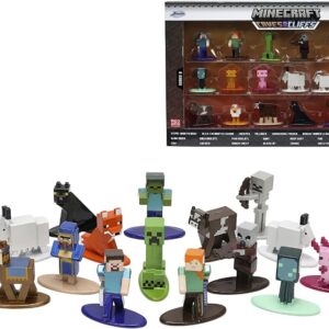 Modellino MINECRAFT METAL NANO FIGURES 18 PACK ASSORTMENT WAVE 8