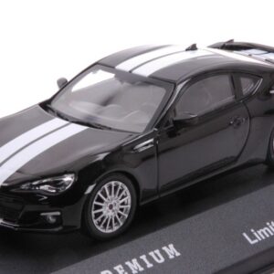Modellino auto scala 1:43 Triple 9  SUBARU BRZ 2013 BLACK WITH WHITE LINES diecast modellismo statico