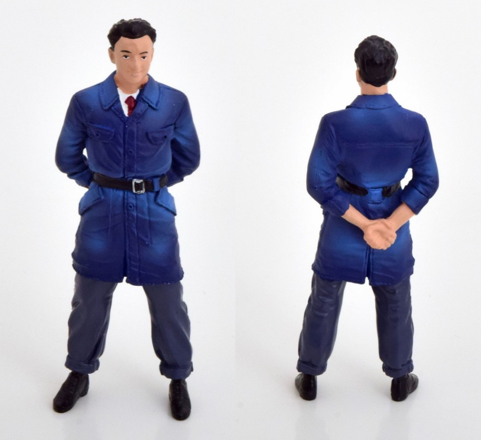Modellino figurini figura KK Scale FIGURINE ENZO FERRARI YOUNG modellismo statico collezione