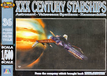Modellino aerei da costruire model kit di montaggio Atlantic  XXX CENTURY STARSHIPS KIT 1:500 modellismo statico collezione