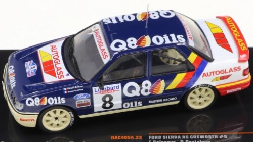 Modellino auto rally scala 1:43 Ixo Model  FORD SIERRA RS COSWORTH N.8 RALLY RAC LOMBARD 1991 DELEC.GRATALOUP modellismo statico collezione