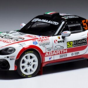 Modellino auto rally scala 1:43 Ixo Model  FIAT ABARTH 124 RGT N.52 RALLY MONTE CARLO 2022 CGOBBINGRIMALDI modellismo statico collezione