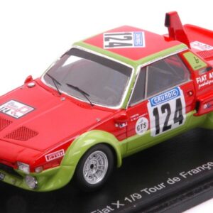 Modellino auto rally scala 1:43 Spark Model FIAT X 19 ABARTH N.124 TOUR D.FRANCE AUT.1974 modellismo statico collezione