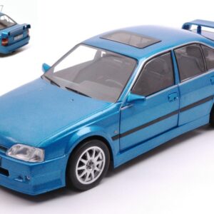 Modellino auto scala 1:24 OPEL OMEGA EVOLUTION 500 BLUE diecast modellismo statico