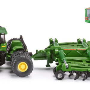 Modellino mezzi agricoli Siku  TRATTORE JOHN DEERE CERPICE AMAZONE CENTAUR 1:87 diecast modellismo statico