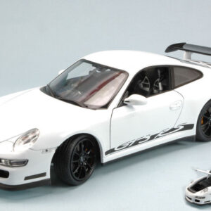 Modellino auto scala 1:18 PORSCHE 911 GT3 RS 2007 WHITE diecast modellismo statico