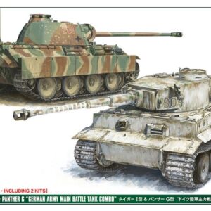 Modellino carri armati TANK model kit di montaggio Hasegawa TIGER I & PANTHER G 2 KITS IN BOX KIT 1:72 modellismo statico collezione
