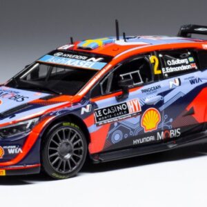 Modellino auto scala 1:43 Ixo HYUNDAI i20 WRC RALLY MONTE CARLO 2022 diecast modellismo statico