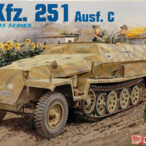 Modellino carri armati TANK model kit di montaggio Dragon  SD KFZ 251 AUSF.C KIT 1:35 modellismo statico collezione