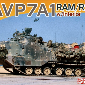 Modellino carri armati TANK model kit di montaggio Dragon AAVP7A1 RAMRS WINTERIOR KIT 1:72 modellismo statico collezione