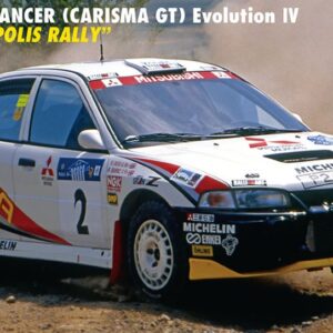 Modellino auto model kit Hasegawa MITSUBISHI LANCER CARISMA GT EVO IV RALLY 1:24 modellismo statico collezione