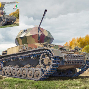 Modellino carri armati TANK model kit di montaggio Italeri FLAKPANZER IV OSTWIND KIT 1:35 modellismo statico collezione