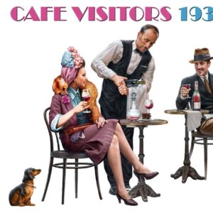 Modellino soldati model kit modellismo diorami Miniart  CAFE VISITORS 1930-40s KIT 1:35 modellismo statico collezione