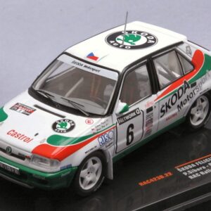 Modellino auto rally scala 1:43 Ixo Model  SKODA FELICIA KIT CAR N.6 RAC RALLY 1996 SIBERAGROSS modellismo statico collezione
