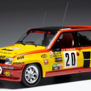 Modellino auto rally scala 1:18 Ixo Model  RENAULT 5 TURBO N.20 RALLY MONTE CARLO 1981 SABYLE SAUX modellismo statico collezione