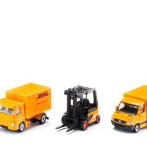Modellino auto Siku CORRIERE DHL SET mm 296x110x48 modellismo statico collezione