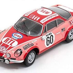Modellino auto rally scala 1:43 Spark Model  ALPINE A110 1800 N.60 RALLY MONTE CARLO 1972 P.MOSS-CARLSSON-E.CRELLIN modellismo statico collezione