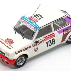 Modellino auto scala 1:43 Spark Model  RENAULT 5 GR.2 N.138 1000 PISTES DE CANJUERS 1983 AURIOL-TISSIOT racing modellismo statico