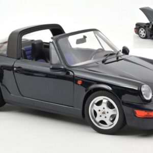 Modellino auto scala 1:18 Norev  PORSCHE 911 CARRERA 4 TARGA 1991 BLUE diecast modellismo statico