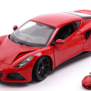 Modellino auto scala 1:24 LOTUS EMIRA 2021 RED diecast modellismo statico