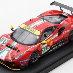 Modellino auto scala 1:43 Looksmart  FERRARI 488 GTE EVO AF CORSE N.52 3rd LMGTE 2022 MOLINAFUOCORIGON racing modellismo statico