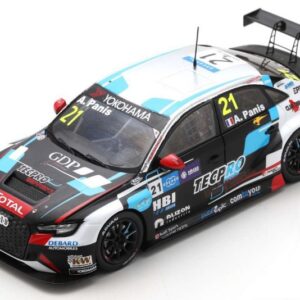 Modellino auto scala 1:43 Spark Model  AUDI RS 3 N.21 9th RACE 2 WTCR MACAU GUIA RACE  AURELIEN PANIS racing modellismo statico