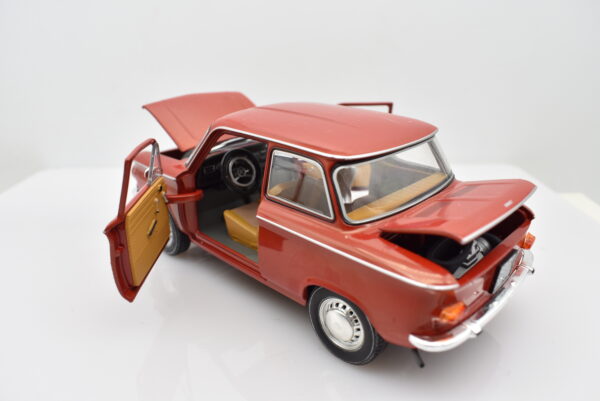 Modellino auto NSU PRINZ scala 1:24 diecast modellismo statico collezione rosso - Image 3