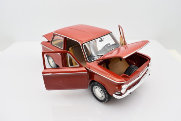 Modellino auto NSU PRINZ scala 1:24 diecast modellismo statico collezione rosso - Image 6