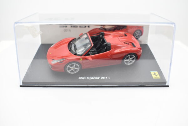 Modellino auto scala 1:43 Ferrari GT Collection 458 Spider diecast modellismo da collezione - Image 3