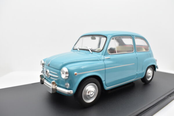 Modellino auto Fiat 600 scala 1:24 modellismo statico da collezione - Image 8