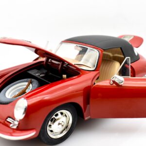 Modellino auto scala 1:24 Porsche 356 1.6 Super 90 Cabriolet modellismo statico da collezione