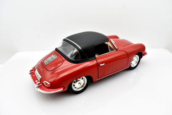 Modellino auto scala 1:24 Porsche 356 1.6 Super 90 Cabriolet modellismo statico da collezione - Image 8