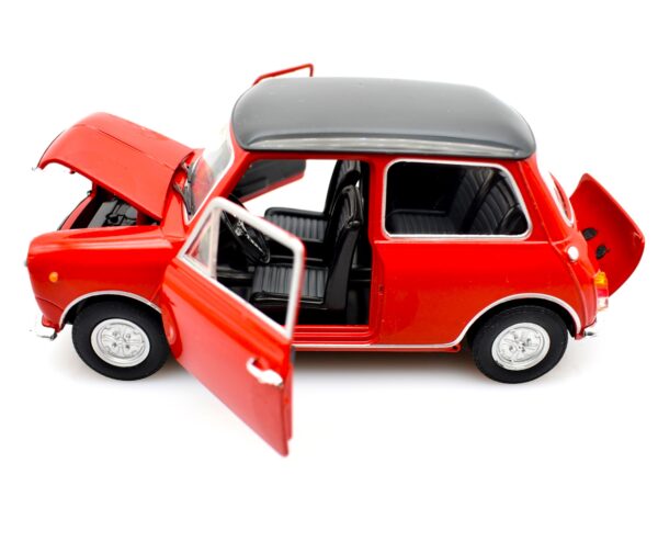Modellino auto scala 1:24 Innocenti Mini Cooper MK3 1300 modellismo statico da collezione