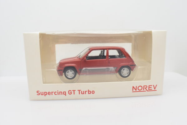 Modellino auto scala 1:43 Norev RENAULT SUPERCINQUE GT TURBO PHASE II 1988 red - Image 4