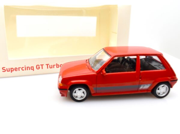 Modellino auto scala 1:43 Norev RENAULT SUPERCINQUE GT TURBO PHASE II 1988 red - Image 5