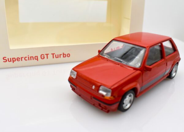 Modellino auto scala 1:43 Norev RENAULT SUPERCINQUE GT TURBO PHASE II 1988 red - Image 6