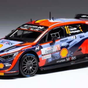 Modellino auto scala 1:43 Ixo HYUNDAI i20 N RALLY CROATIA 2021 NEUVILLE WYDAEGHE diecast modellismo statico