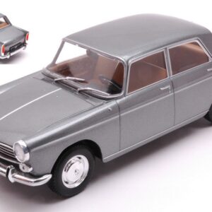 Modellino auto scala PEUGEOT 404 GREY 1:24 diecast modellismo statico