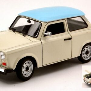 Modellino auto scala TRABANT 601 BLUE 1:24 diecast modellismo statico