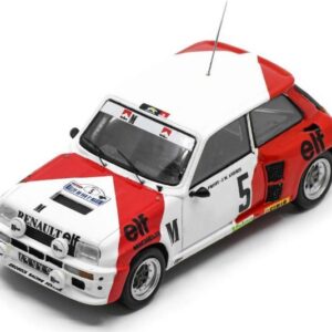 Modellino auto scala 1:43 Spark Model  RENAULT 5 TURBO N.5 RALLY DU VAR 1982 A.PROST-J-M.ANDRIE' modellismo statico collezione