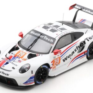 Modellino auto scala 1:18 Spark Model  PORSCHE 911 RSR N.79 2nd LMGTE AM LM 2022 MACNEIL-MERRILL-ANDLAUER racing modellismo statico