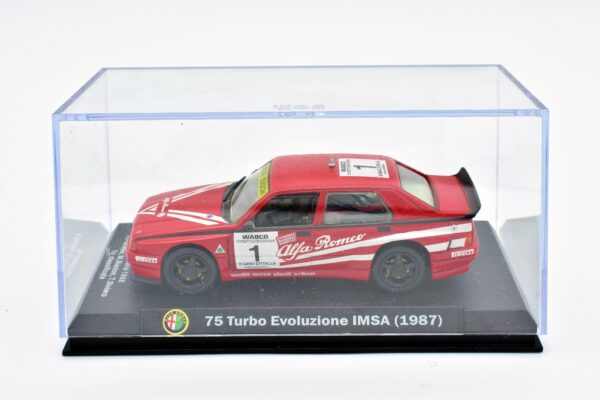 Modellino auto racing scala 1:43 Alfa Romeo 75 Turbo Evoluzione IMSA diecast modellismo statico - Image 2