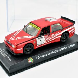 Modellino auto racing scala 1:43 Alfa Romeo 75 Turbo Evoluzione IMSA diecast modellismo statico