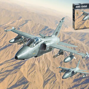 Modellino aerei da costruire combattimento model kit di montaggio Italeri AEREO AMX GHIBLI KIT 1:72