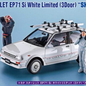 Modellino model kit di montaggio  Hasegawa  TOYOTA STARLET EP71 SI 3 DOORS SKI VERSION KIT 1:24 modellismo statico collezione