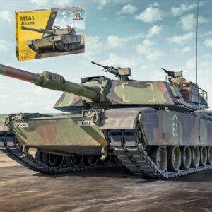 Modellino kit di montaggio carri armati tank Italeri M1A1 ABRAMS KIT 1:35 modellismo statico collezione