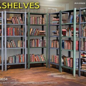 Modellino diorami modellismo libreria Miniart  BOOKSHELVES KIT 1:35 modellismo statico collezione