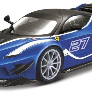 Modellino auto scala 1:18 Burago FERRARI FXX-K EVO N.27 BLUE diecast modellismo statico