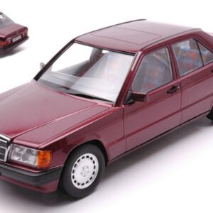 Modellino auto scala 1:18 Triple 9  MERCEDES 190E 1.8 AVANTGARDE W201 1993 RED modellismo statico collezione