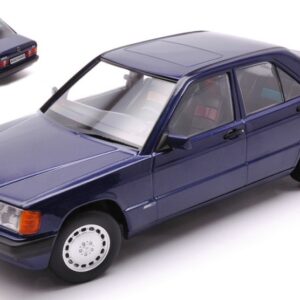 Modellino auto scala 1:18 Triple 9  MERCEDES 190E 1.8 AVANTGARDE W201 1993 BLUE modellismo statico collezione